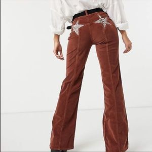 NWT Free People Firecracker Flare Corduroy Jeans